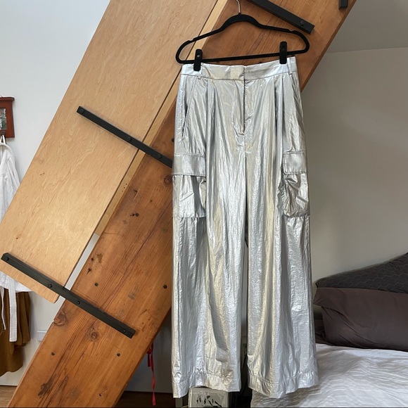 *SOLD* TIBI NWT crispy nylon stella cargo pants - Picture 2 of 11